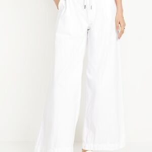Old Navy Women's White Wide Leg Pants